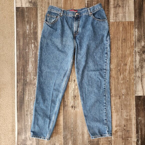 Women's Levi's 550 Classic Relaxed Blue Jeans Sz 18 Medium - Picture 1 of 8
